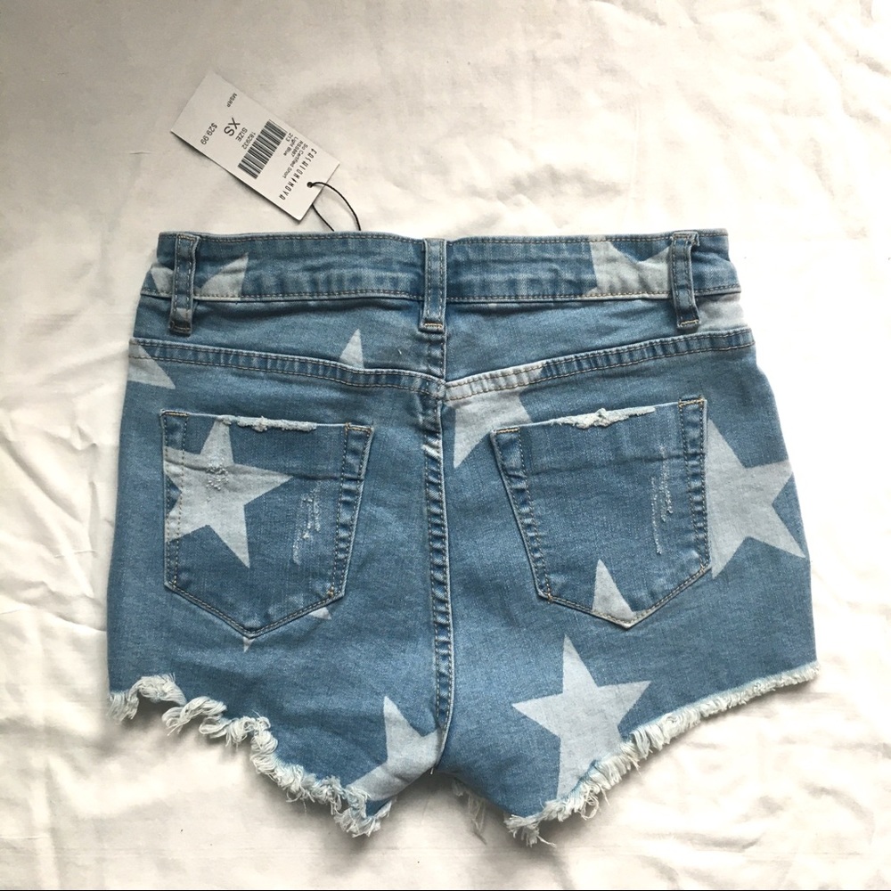 NEW Fashion Nova Certified Denim Distressed Short Shorts - Picture 11 of 11